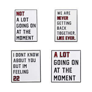 Citas divertidas, alfileres masónicos personalizados, broches artesanales de Metal, insignias de solapa, nunca volveremos a estar <span class=keywords><strong>juntos</strong></span>, regalos para niños, amigos - Product Image 3
