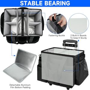 Bolsa de Limpieza con Ruedas Grande y Personalizable, con Correa de Hombro Desmontable, Organizador de Artículos de Limpieza para Personal de Limpieza - Product Image 2