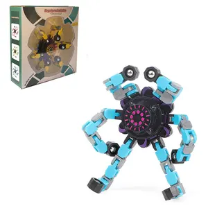 Zappeln Spinner Weniger Stress abbau Zappeln Spielzeug Fingers pitze Drehen Umleiten Fokus Kette Kreative Kette Mechanische Gyro Roboter Spielzeug