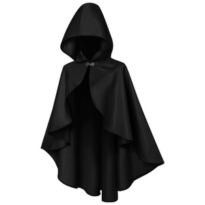 Capa Medieval con Capucha para Mujer, Disfraz <span class=keywords><strong>de</strong></span> Halloween, Capa <span class=keywords><strong>de</strong></span> Mago o Vampiro, Disfraz para Representaciones Escénicas y Juegos <span class=keywords><strong>de</strong></span> Rol - Product Image 3