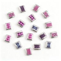 Pendentif italien DIY tendance en acier inoxydable, bracelet DIY, bracelet de dessin animé, pendentif chat rose en acier inoxydable, pendentif italien