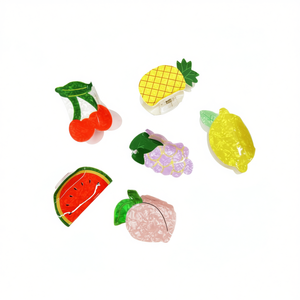 Pinza para el pelo de 8 cm con diseño de frutas para mujeres y niñas - Product Image 1