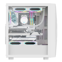 Ruix P30 New Design Mid Tower Computer Case Side Clear View ATX Motherboard Desktop Gaming PC Cabinet Office Case in Stock