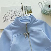 Ensemble de survêtement deux pièces pour petite fille coréenne, nouveau style automne, décontracté, avec veste zippée unie à paillettes et pantalon évasé en dentelle