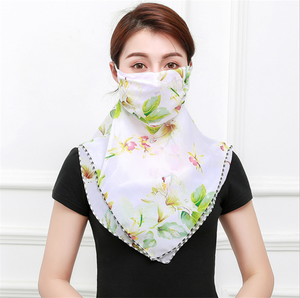 Écharpe d'extérieur en mousseline de soie pour femme, accessoire de Protection faciale complète, voile léger UV - Product Image 5