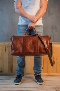 En gros À La Mode Motif Femmes Voyage Sac De Sport En Cuir OSP-0008 - Product Image 6