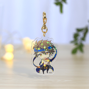 LLavero de plástico al por mayor, colorido llavero dijes de acrílico, llavero de caricatura holo acrílico con llavero - Product Image 3