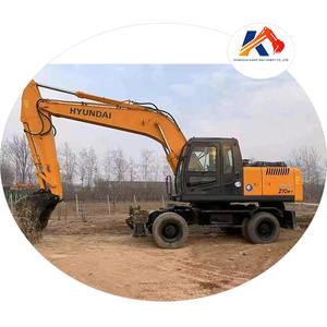 Excavadoras de ruedas usadas Hyundai 210w-7 21 Ton Precio bajo Buen estado en stock rueda tipo 210w-9 - Product Image 1