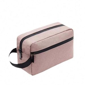 Sac de rangement pour maquillage, fabriqué en usine, en tissu Oxford, avec fermeture éclair, tendance, écologique, durable, portable, pour les voyages et les déplacements professionnels - Product Image 4
