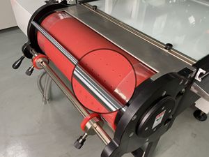 Machine d'impression automatique sur écran par <span class=keywords><strong>transfert</strong></span> thermique, rouleau vers rouleau, 30mm, pour PVC, animaux de compagnie, PP, PC, PE, bowp, toutes sortes - Product Image 6