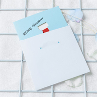 DIY Joyeux Noël Mignon Cartes En Papier Avec Enveloppes Vierges Écriture Texte Cadeau Jour De Noël Merci Cartes En Papier