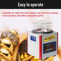 Polisseuse magnétique pour bijoux Aubel 0303, acier inoxydable, 800g, 2800 tr/min, machine à polir l'or et l'argent, CN