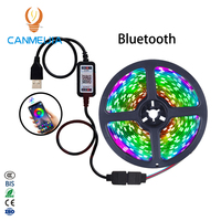 Bande LED RGB 2M 3M 5M, Bandes LED flexibles 5V / Bandes LED numériques / Bandes LED pour TV, Bande LED de rétroéclairage pour TV, Bande LED 5m
