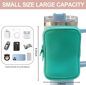 <span class=keywords><strong>Sac</strong></span> <span class=keywords><strong>de</strong></span> poche anti-dérapant avec sangles <span class=keywords><strong>de</strong></span> poche à fermeture éclair pour gobelet 40oz 30oz avec poignée accessoires <span class=keywords><strong>de</strong></span> tasse <span class=keywords><strong>de</strong></span> gymnastique en cours d'exécution - Product Image 6