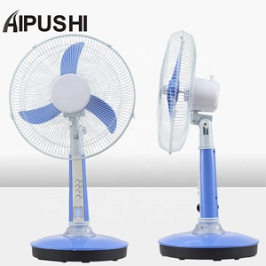 Ventilateur de table rechargeable AC/DC avec lumière, moteur DC 555/775 100% cuivre, fabriqué à Foshan Shunde, très vendu en Afrique et en Arabie, USB - Product Image 6