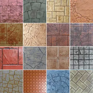 Wear And Pressure Resistance Art Embossed Floor Coating Imprinted Stamped Concrete
