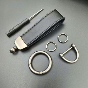 New Arrivals <b>Wristlet</b> Durable Leather Keychain Luxury Lanyard Keychains Accessories - Product Image 3