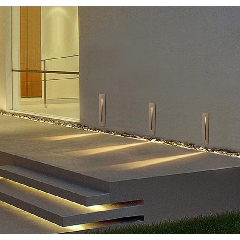 Modern Smart Motion Sensor LED Stair Step Lamp 3W by Koala Tech | Indoor Outdoor Recessed Wall Light