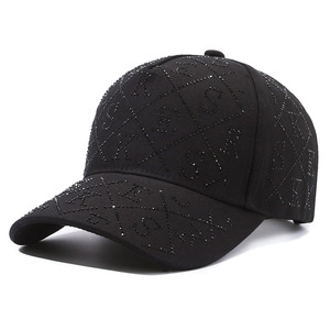 2025 Primavera Verano gorra de béisbol de moda con letras de diamantes de imitación gorra de protección solar de moda todo-fósforo red tentación roja nuevo <span class=keywords><strong>INS</strong></span> - Product Image 6