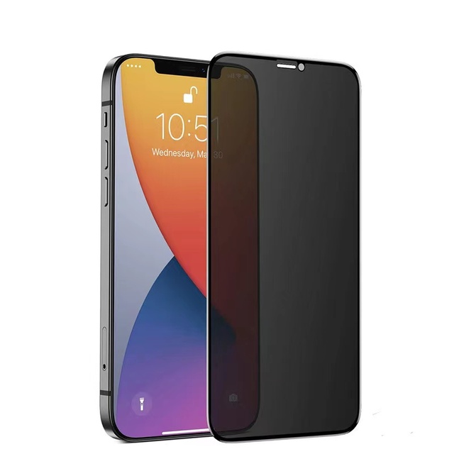 Factory Wholesale Anti-spy Anti-peeping Tempered Glass Privacy Screen Protector for iPhone 14 12 13 11 Pro Max