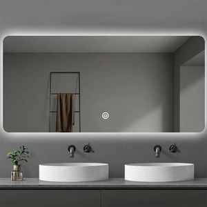 Hiện đại tùy chỉnh sang trọng Gương hình chữ nhật chống sương mù thông minh LED ánh sáng Vanity chuyển đổi tường phòng tắm nhà vệ sinh khách sạn Backlit gương - Product Image 3