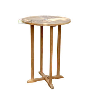 Table de bar en teck de Malte, alliant parfaitement élégance et fonctionnalité, rehaussant l'aspect de votre maison, de votre villa ou de votre hôtel. - Product Image 1