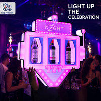Richshining Nouveauté : Présentoir LED pour Bouteilles, Idéal pour Clubs de Nuit, Bars Extérieurs, Salons de Noël, et Présentation VIP