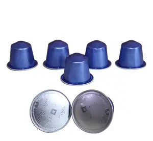 Disposable Tea Pods Aluminum Coffee Capsules With Heat Sealing Lid Eco Friendly Empty Compatible Capsules