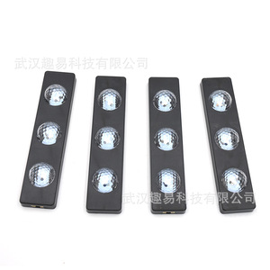 Éclairage d'ambiance pour l'intérieur de la voiture, 12V, 4 bandes LED avec télécommande - Product Image 2