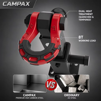 [CAMPAX] Trailer Hitch Receiver D-Shackle Tow Ball 2in 8T Baja Tempa untuk Penarikan Off-Road 4x4 |   Konektor gandengan