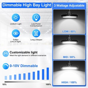 Lámpara LED UFO de Alta Potencia de 500W, 70000ML, Iluminación Comercial para Almacenes, Tiendas, Talleres, Gimnasios, Fábricas - Product Image 3