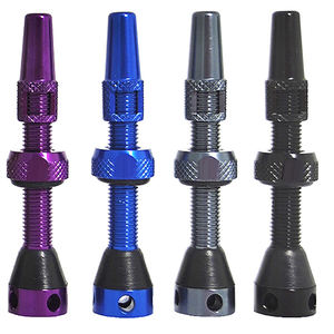 Haute qualité 48mm Tubeless Presta Valve accessoire de vélo alliage d'aluminium gris - Product Image 3