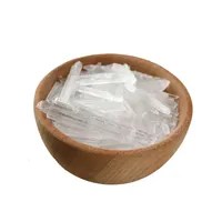 Cristaux de menthol de haute pureté, agent rafraîchissant naturel à base de menthe, pour applications pharmaceutiques, cosmétiques, alimentaires, aromatiques et de soins personnels