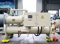 Enfriador de Agua por Tornillo HVAC Usado de 854KW R22, Unidad de Sistema de Aire Acondicionado Central Comercial e Industrial