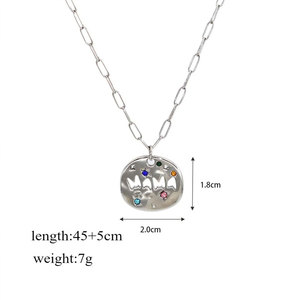 สร้อยคอผู้หญิงชุบทอง 14k 18k PVD บนสแตนเลสสตีล 316L ดีไซน์สวยงาม ของขวัญวันแม่ สร้อยคอสำหรับคุณแม่ - Product Image 6