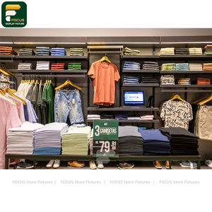 Exhibidor de Ropa de Lujo para Minoristas, Mueble de Presentación de Prendas con Estantes de Vidrio, Unidad de Exhibición Comercial - Product Image 6