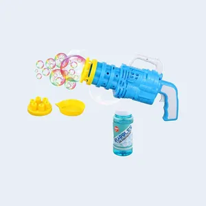 Balanço de bolha 2-n-1 | atirador de brinquedo de luxo | bolhas contínuas longas | diversão ao ar livre para crianças