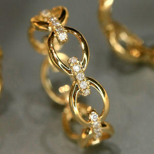 Anello da Donna T0961 in Oro Giallo con Diamante Taglio Brillante Rotondo Colore G Naturale Classico Anello Nuziale Gioiello - Product Image 2