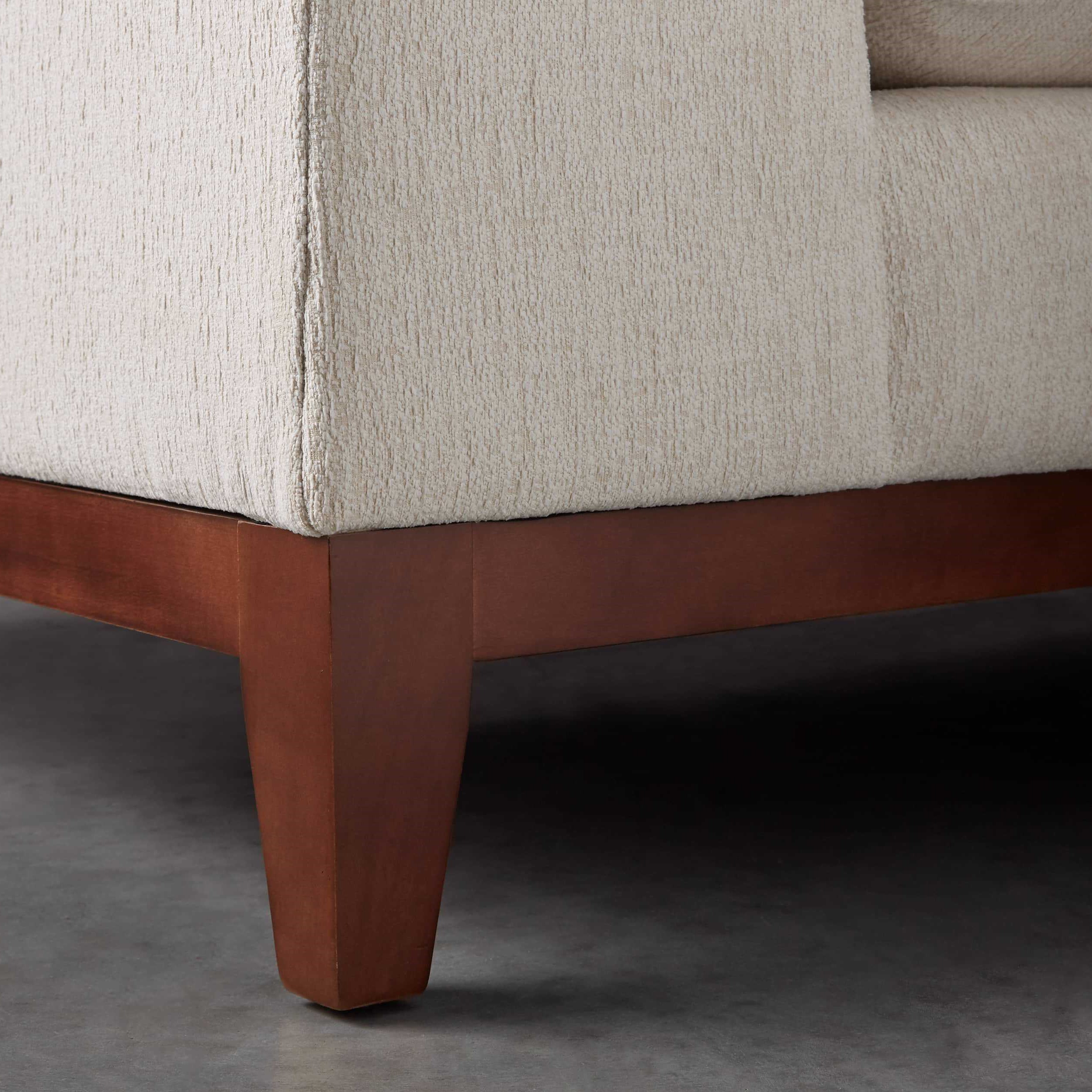 Wholesale cheap home furniture factory direct wood base fabric L shape chaise living room sofa