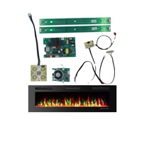 Cheminée électrique intelligente PCBA avec haut-parleur audio, effet de flamme réaliste et contrôle de chauffage