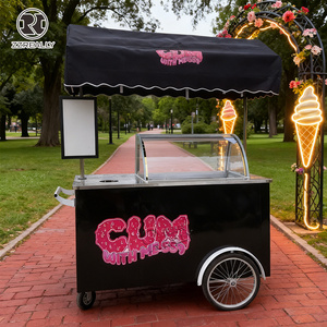 Tricycle électrique mobile de haute qualité <span class=keywords><strong>2026</strong></span> pour la vente de glaces, chariot de nourriture électrique, chariot réfrigéré, chariot à vélo - Product Image 2