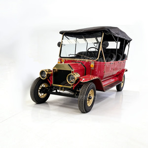 Voiture électrique classique chinoise de haute qualité, 8 places, rouge vintage, véhicule de tourisme à vendre - Product Image 1