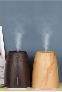 Humidificateur ultrasonique 600 ml à grain de bois, alimenté par USB, avec fonction de minuterie et hydratation, pour hôtel, voiture et usage domestique - Product Image 6