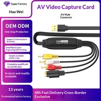 Carte de capture d'image vidéo haute qualité modèle 1406 CVBS+S-Video+AV-IN vers USB-RCA 1080P pour la surveillance sous Windows