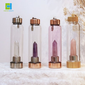 Botella <span class=keywords><strong>de</strong></span> Cristal <span class=keywords><strong>de</strong></span> Agua <span class=keywords><strong>de</strong></span> Primera Calidad para Sanación Energética y un <span class=keywords><strong>Estilo</strong></span> <span class=keywords><strong>de</strong></span> <span class=keywords><strong>Vida</strong></span> <span class=keywords><strong>Saludable</strong></span> - Product Image 3