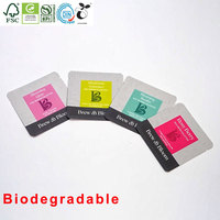 Sachet d'échantillons écologique thermoscellable en PLA, emballage biodégradable en papier pour thé, comprimés, noix, graines, sucre