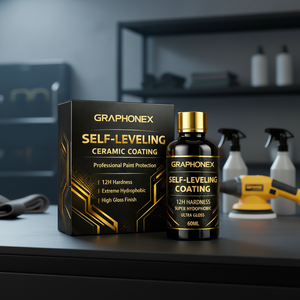 GRAPHONEX 12H น้ำยาเคลือบเซรามิกปรับระดับเองได้ 60 มล. สำหรับปกป้องสีรถยนต์แบบมืออาชีพ สำหรับรถยนต์ใหม่และเก่า คุณสมบัติกันน้ำขั้นสูง - Product Image 6