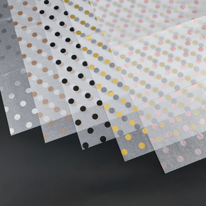 Gold Black Pink Rose Gold Silver dot gift wrapping paper gift wrapping paper tissue paper for clothes and shoes