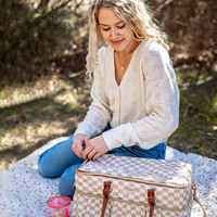 Sac fourre-tout en polyester pliable extra large avec motif imprimé maman pour la maison, la voiture ou l'hôpital