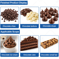 Machine de moulage et de dépose de pépites de chocolat OCEAN, ligne de production de pépites de chocolat de 2 tonnes